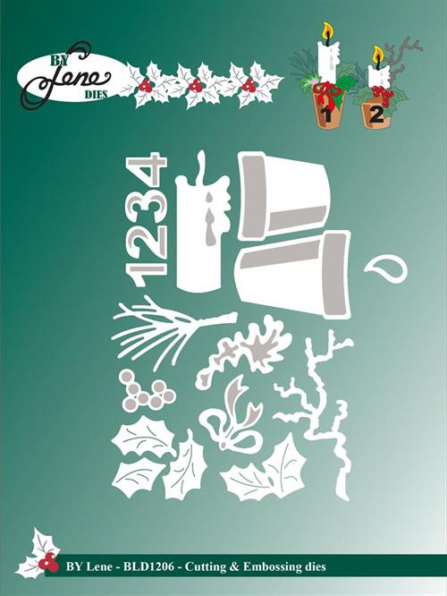 By Lene dies Adventh candle 1: 1,4x8cm